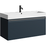 AQWELLA Pure подвесная тумба под умывальник 100 см, цвет серый матовый